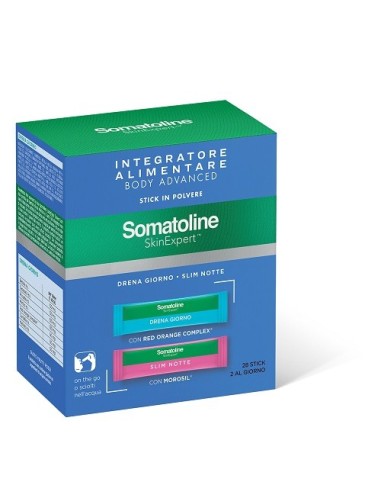 SOMATOLINE SKIN EXPERT BODY ADVANCED 14 STICK DRENA GIORNO + 14 STICK SLIM NOTTE